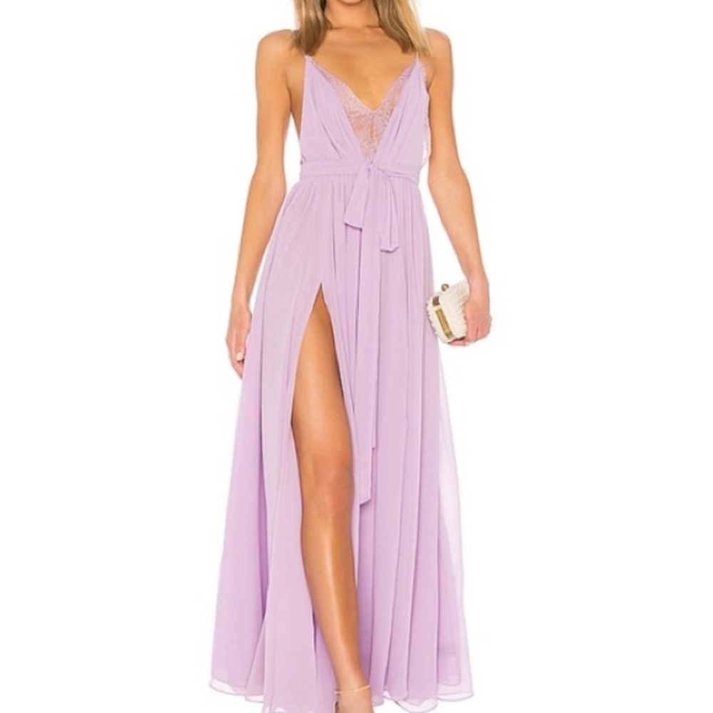 Michael Costello x Revolve Justin Gown Lavender